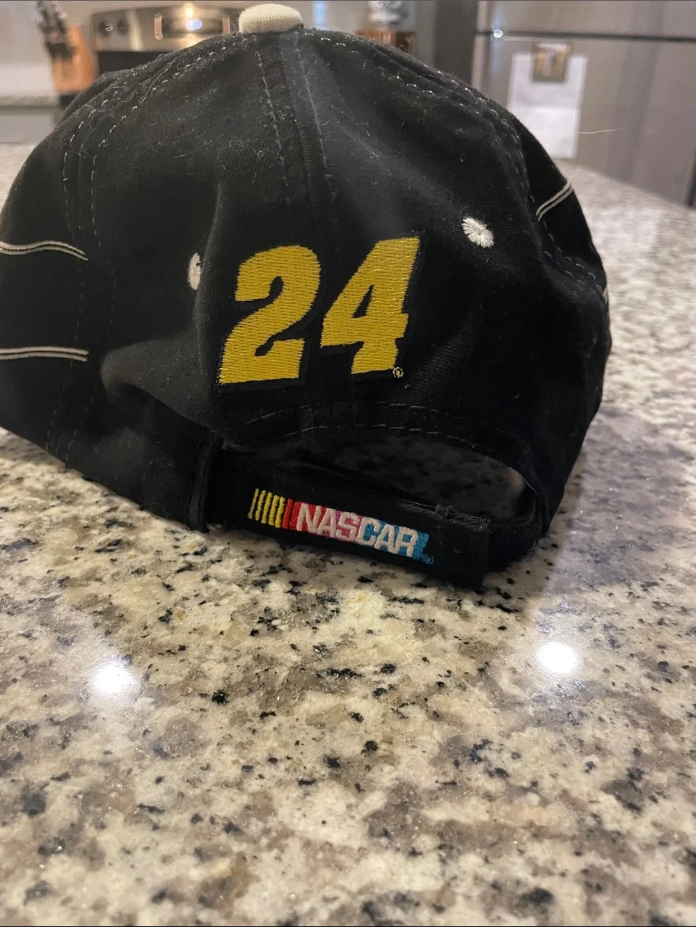VTG Jeff Gordon Baseball Hat DuPont in Gray and Black